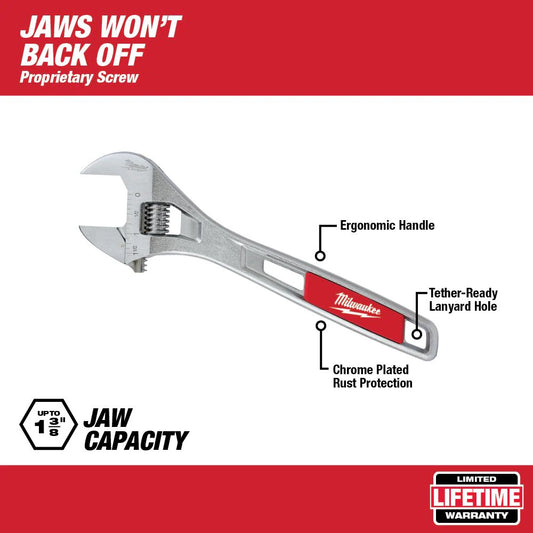 Milwaukee 48-22-7410 Tool 10 inch Adjustable Wrench