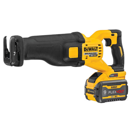DEWALT DCS389X2 FLEXVOLT 60V MAX Lithium-Ion Brushless Cordless Recip Saw Kit with (2) 9ah Batteries and Charger