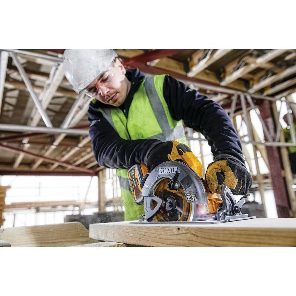 DEWALT DCS578X2 FLEXVOLT 60V MAX Lithium-Ion Brushless 7-1/4" Cordless Circular Saw Kit with (2) 9ah Batteries