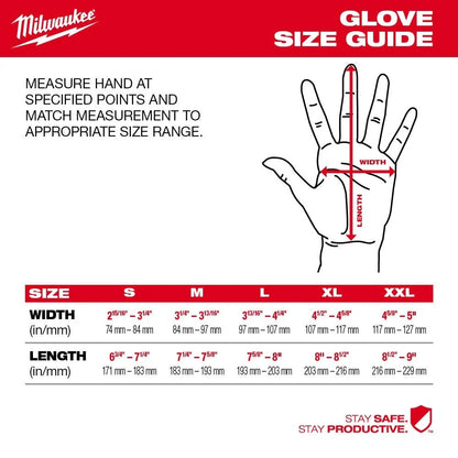 Milwaukee Large Level 1 Cut Resistant Nitrile Dipped Work Gloves - Red