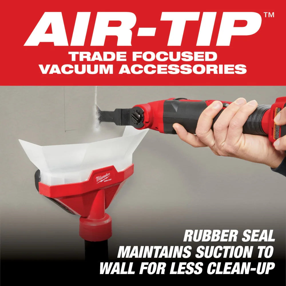 Milwaukee 49-90-2022 Tool AIR-TIP 1-1/4 in. - 2-1/2 in. Dust Collector Wet/Dry Shop Vacuum Attachment (1-Piece)