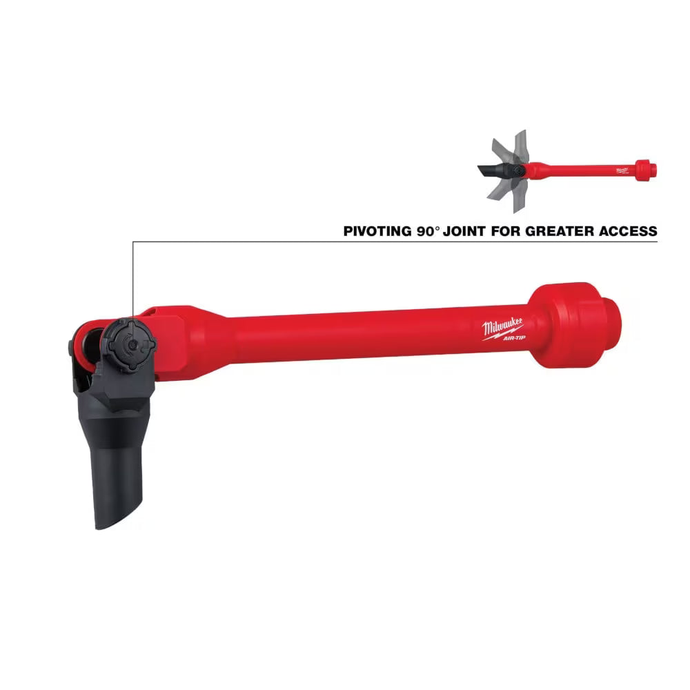 Milwaukee 49-90-2031 Tool AIR-TIP 1-1/4 in. - 2-1/2 in. Pivoting Extension Wand Wet/Dry Shop Vacuum Attachment (1-Piece)