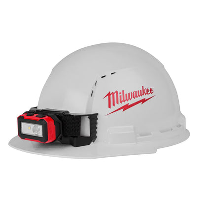 Milwaukee 2012R Tool 450 Lumens LED USB Internal Rechargeable Magnetic Hard Hat Headlamp and Task Light