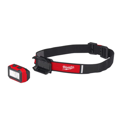 Milwaukee 2012R Tool 450 Lumens LED USB Internal Rechargeable Magnetic Hard Hat Headlamp and Task Light