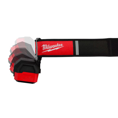 Milwaukee 2012R Tool 450 Lumens LED USB Internal Rechargeable Magnetic Hard Hat Headlamp and Task Light