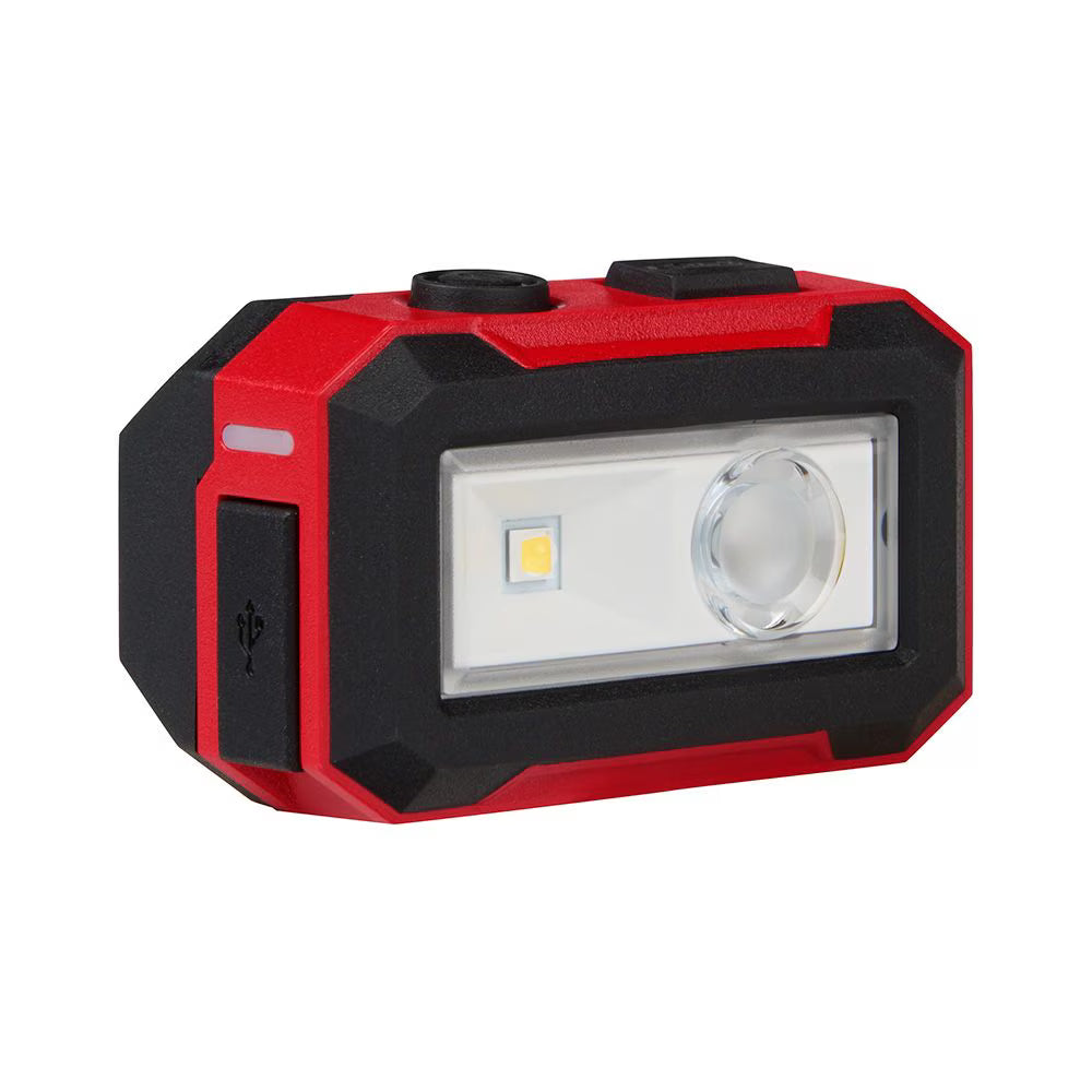 Milwaukee 2012R Tool 450 Lumens LED USB Internal Rechargeable Magnetic Hard Hat Headlamp and Task Light