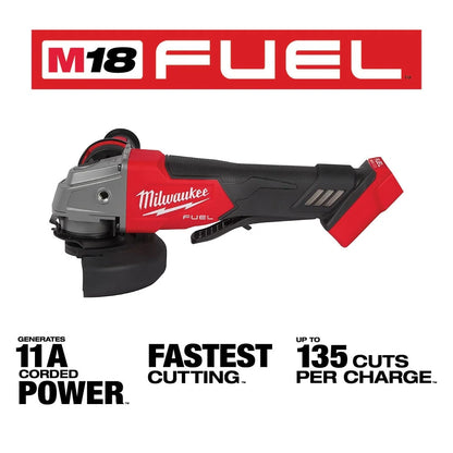 Milwaukee 2991-22 Tool M18 FUEL18-Volt Li-Ion Brushless Grinder and 3/8 Impact Wrench Kit (2-Tool) with (2) 5Ah Batteries