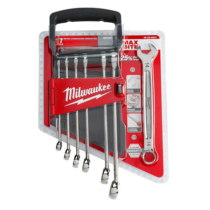Milwaukee 48-22-9507 Tool Combination Metric Wrench Mechanics Tool Set (7-Piece)