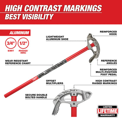 Milwaukee 48-22-4071 3/4in EMT Aluminum Conduit Bender