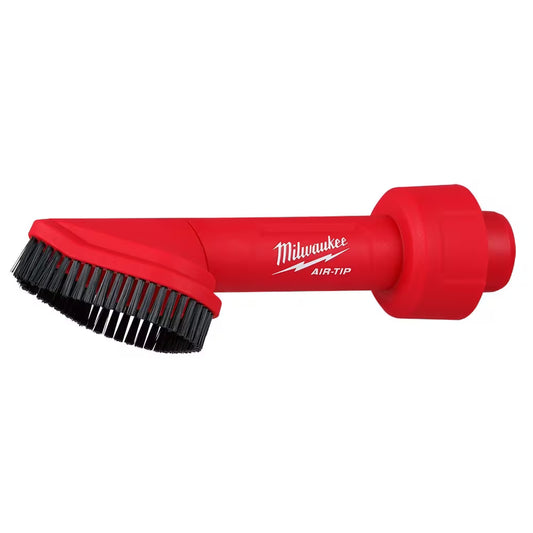 Milwaukee 49-90-2021 Tool AIR-TIP 1-1/4 in. - 2-1/2 in. Rotating Corner Brush Tool Wet/Dry Shop Vacuum Attachment