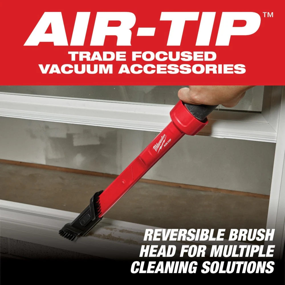 Milwaukee 49-90-2023 Tool AIR-TIP 1-1/4 in. - 2-1/2 in. 3-IN-1 Crevice and Brush Tool Wet/Dry Shop Vacuum Attachment (copy)