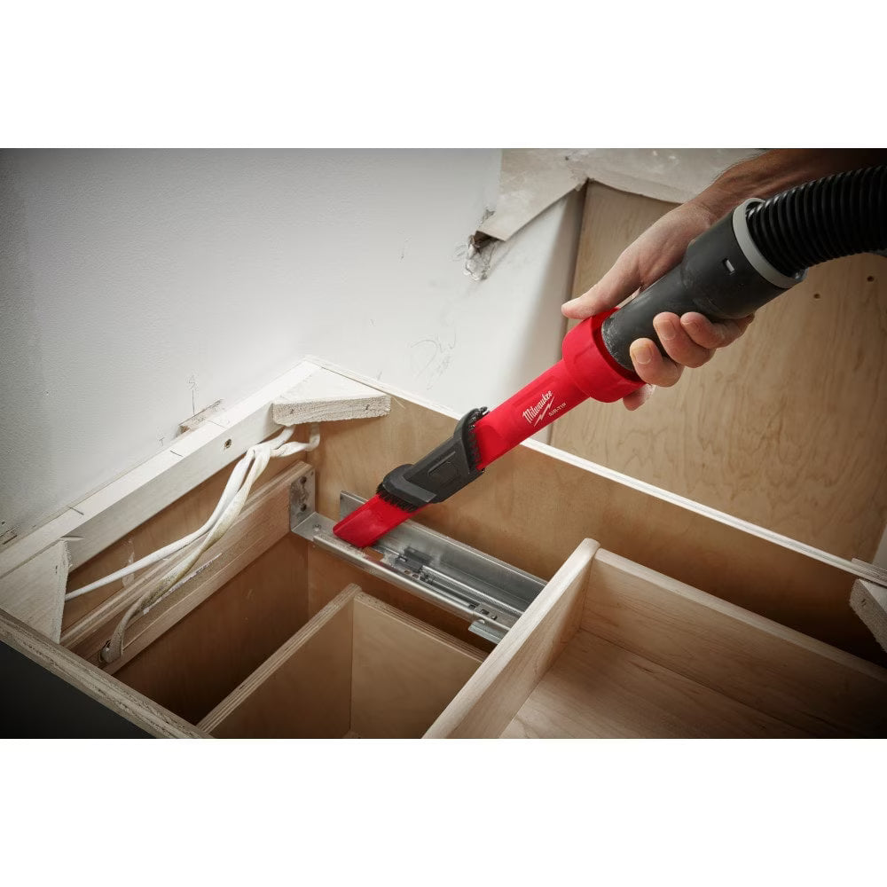 Milwaukee 49-90-2023 Tool AIR-TIP 1-1/4 in. - 2-1/2 in. 3-IN-1 Crevice and Brush Tool Wet/Dry Shop Vacuum Attachment (copy)