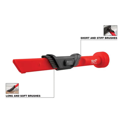 Milwaukee 49-90-2023 Tool AIR-TIP 1-1/4 in. - 2-1/2 in. 3-IN-1 Crevice and Brush Tool Wet/Dry Shop Vacuum Attachment (copy)