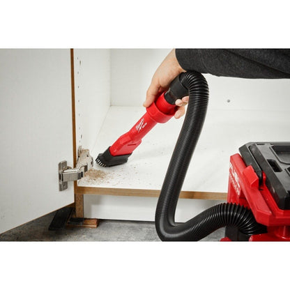 Milwaukee 49-90-2028 Tool AIR-TIP 1-1/4 in. - 2-1/2 in. 2-IN-1 Utility Brush Tool Wet/Dry Shop Vacuum Attachment