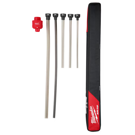 Milwaukee 49-90-2037 Tool AIR-TIP 1-1/4 in. - 2-1/2 in. Long Reach Flexible Hose Set Wet/Dry Shop Vacuum Attachment (5-Piece)