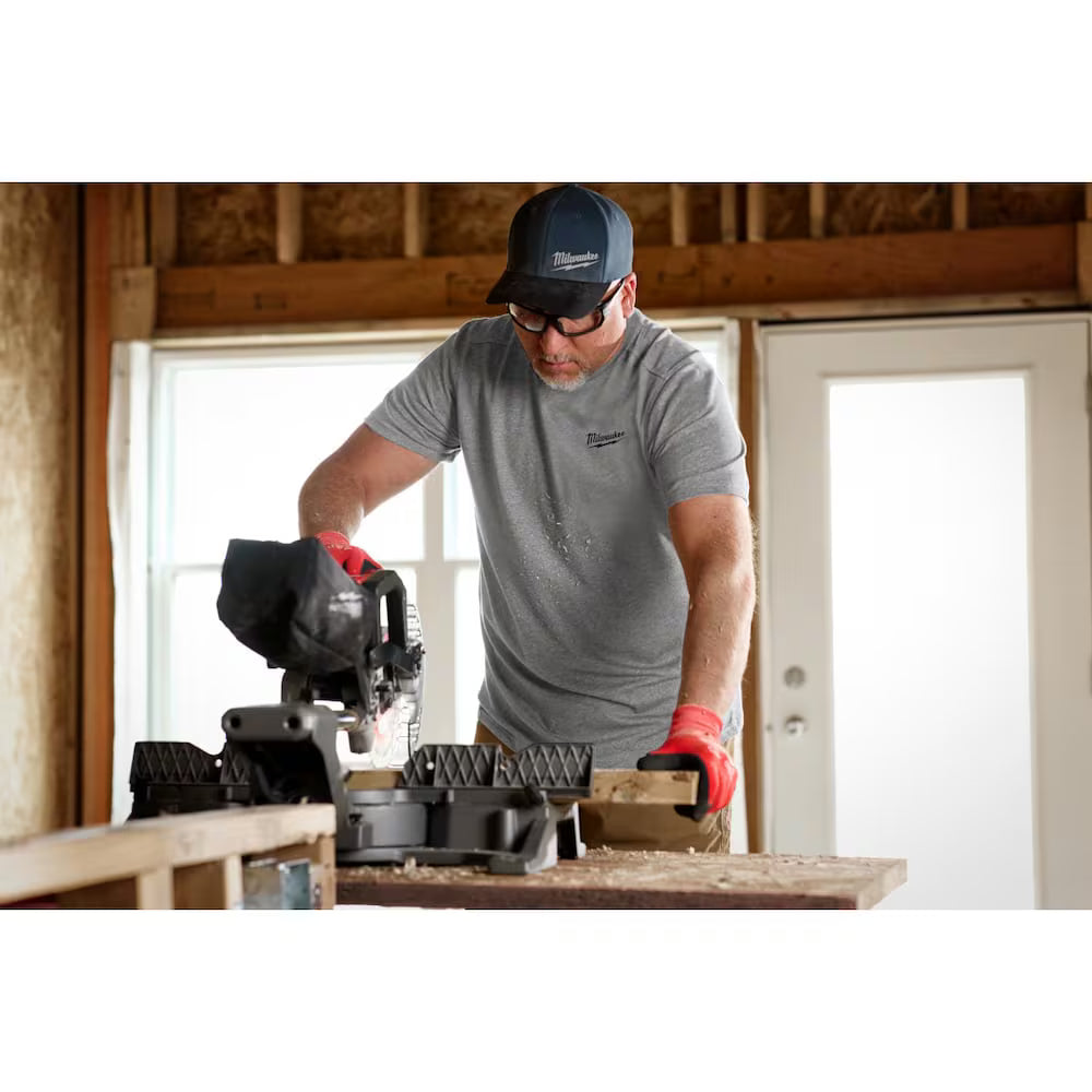 Milwaukee 603G-L Tool Men's Large Green FREEFLEX Cotton/Polyester Short-Sleeve Hybrid Work T-Shirt (Copy)