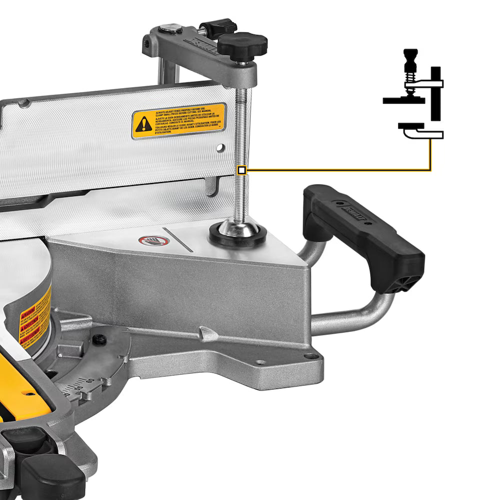 DEWALT DWS779 15 Amp Corded 12-Inch Double Bevel Sliding Compound Miter Saw, Blade Wrench and Material Clamp