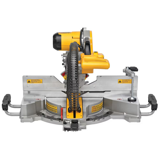 DEWALT DWS780 15 Amp Corded 12-Inch Double Bevel Sliding Compound Miter Saw, Blade Wrench and Material Clam
