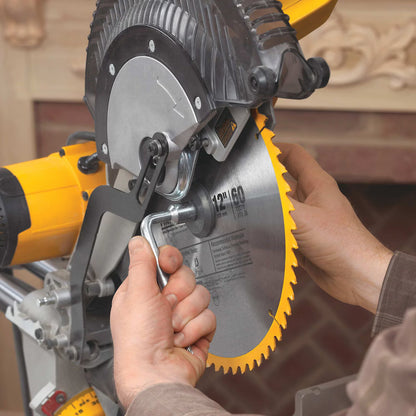 DEWALT DWS780 15 Amp Corded 12-Inch Double Bevel Sliding Compound Miter Saw, Blade Wrench and Material Clam