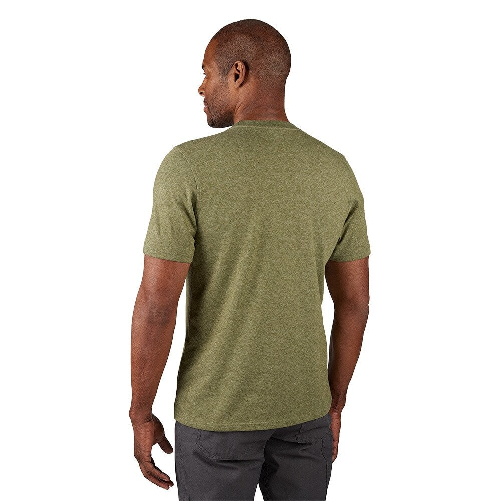 Milwaukee 603GN Tool Men's Large Green FREEFLEX Cotton/Polyester Short-Sleeve Hybrid Work T-Shirt