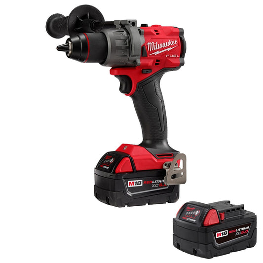 Milwaukee  2904-22 Tool M18 FUEL 18V Li-Ion Brushless Next Generation 1/2 in. Hammer Drill Driver Kit w/(2) 5.0 Ah Batteries