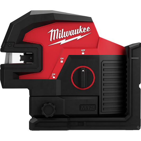 Milwaukee 3624-21 Tool M12 Green Cross Line & 4-Points Laser Kit