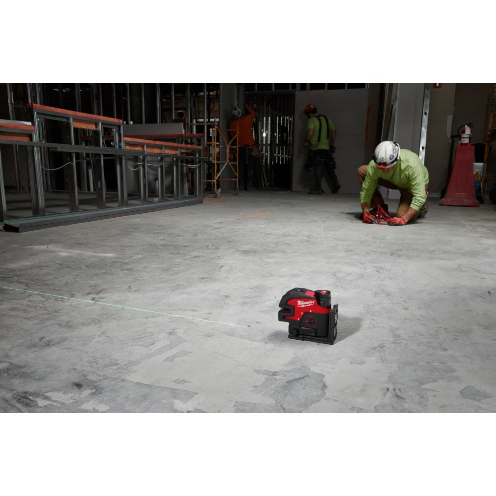 Milwaukee 3624-21 Tool M12 Green Cross Line & 4-Points Laser Kit