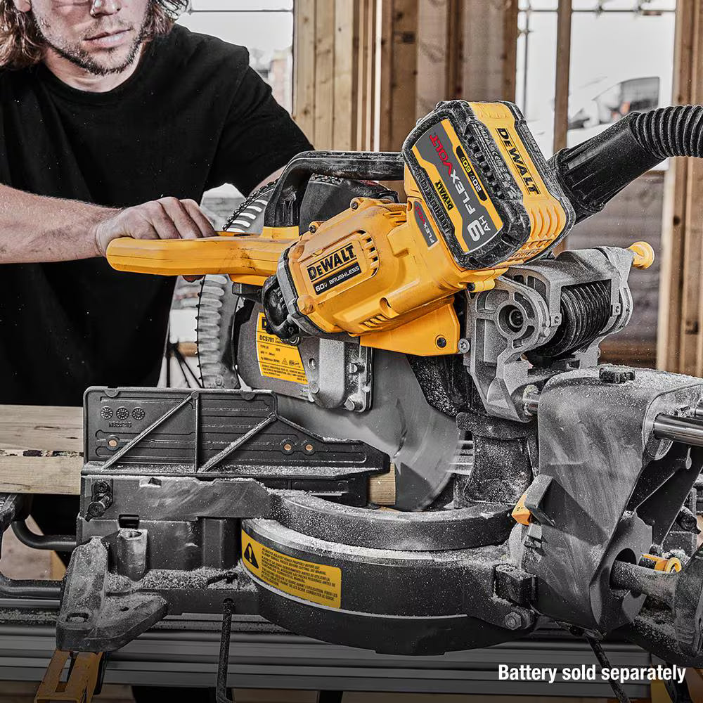 DEWALT DCS781B FLEXVOLT 60V MAX 12 Inch Sliding Miter Saw (Tool-Only)
