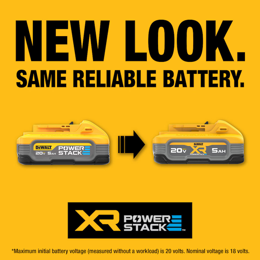 DEWALT DCBP520 20-Volt MAX XR POWERSTACK 5.0 AH Compact Pouch Cell Battery
