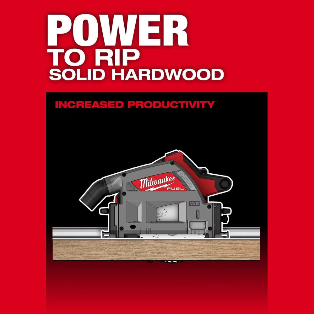 Milwaukee 2831-20 Tool M18 FUEL 18-Volt Lithium-Ion Cordless Brushless 6-1/2 inch Plunge Cut Track Saw (Tool-Only)