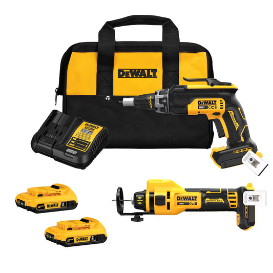 DEWALT DCK265D2 20V MAX XR Cordless Drywall & Impact Driver Kit with (2) 2Ah Batteries