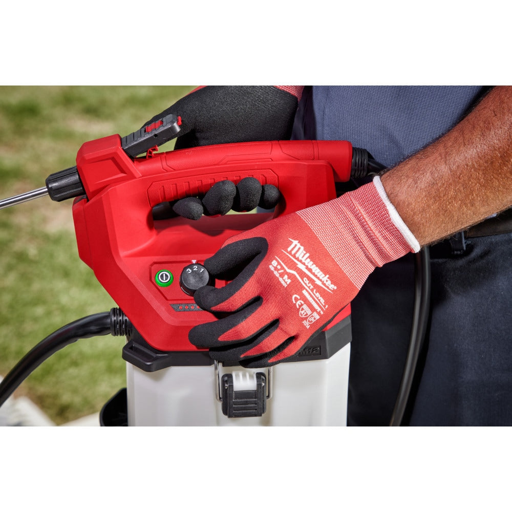 Milwaukee 2528-21G1 Tool M12 12-Volt 1 Gal. Lithium-Ion Cordless Handheld Sprayer Kit with 2.0 Ah Battery and Charger
