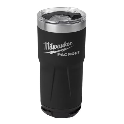 Milwaukee 48-22-8392B Tool PACKOUT Black 20 oz. Tumbler
