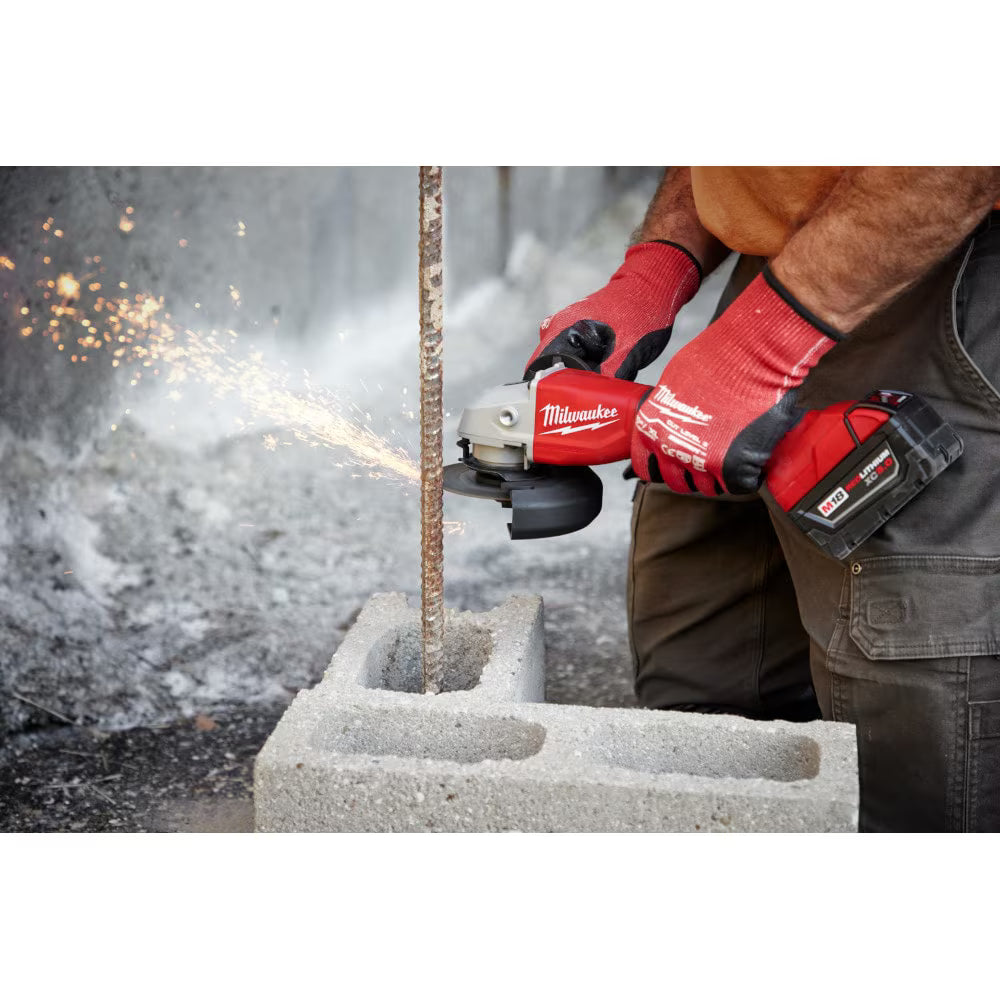 Milwaukee 2686-20 Tool M18 18-Volt Lithium-Ion 4-1/2inch / 5inch Cordless Brushless Cut-Off Grinder with Paddle Switch (Tool-Only)