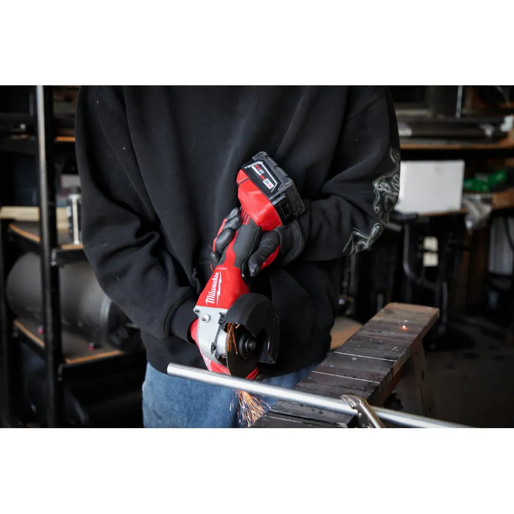 Milwaukee 2686-20 Tool M18 18-Volt Lithium-Ion 4-1/2inch / 5inch Cordless Brushless Cut-Off Grinder with Paddle Switch (Tool-Only)