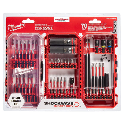 Milwaukee 48-32-5128 Tool SHOCKWAVE Impact Duty Driver Bit Set (70-Piece)