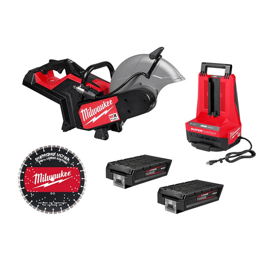 Milwaukee MXF315-2XC  Tool MX FUEL Lithium-Ion 14 inch Cordless Cut-Off Saw with RAPIDSTOP Brake Kit 2/ (2) Batteries