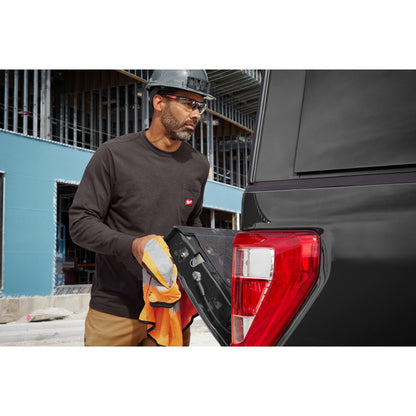 Milwaukee Tool Men's Black GRIDIRON Cotton/Polyester Long-Sleeve Pocket T-Shirt