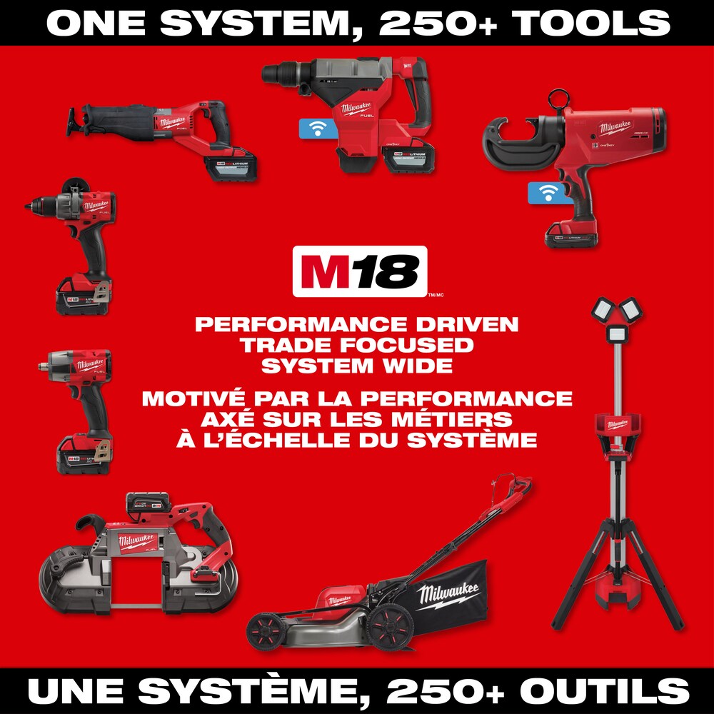 Milwaukee 2966-22 Tool M18 FUEL 18V Lithium-Ion Brushless Cordless 1/2 in. High Torque Impact Wrench w/ Pin Detent Kit
