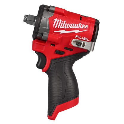 Milwaukee 2563-20 Tool M12 FUEL 12V Lithium-Ion Brushless Cordless Stubby 1/2 in. Impact Wrench (Tool-Only)
