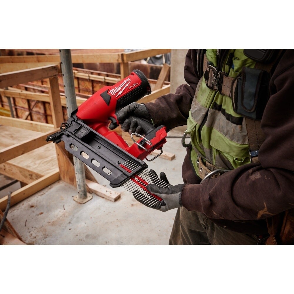 Milwaukee 2844-20 Tool M18 FUEL 18V Lithium-Ion Brushless Cordless 21-Degree Duplex Nailer (Tool-Only)