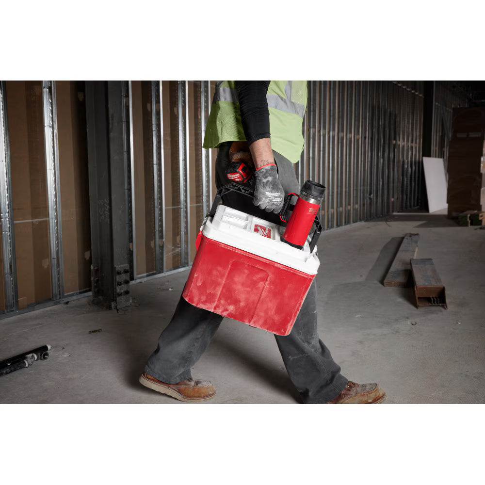 Milwaukee 48-22-8394R Tool PACKOUT Red 18oz Insulated Mug with Sip Lid