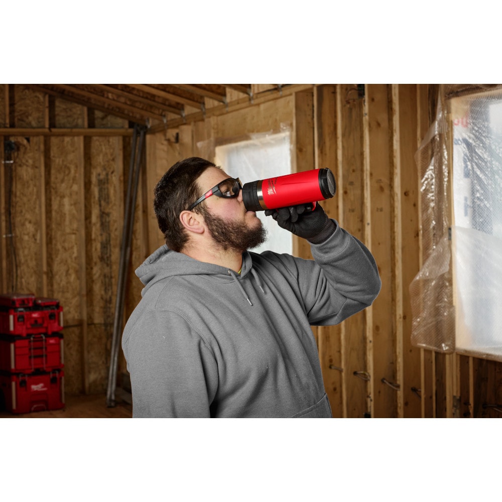 Milwaukee 48-22-8394R Tool PACKOUT Red 18oz Insulated Mug with Sip Lid