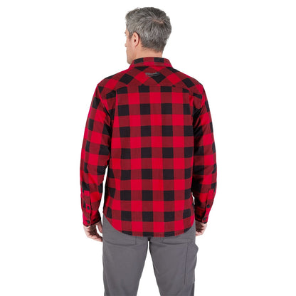 Milwaukee Tool Men's Red GRIDIRON Flannel Shirt