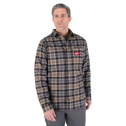 Milwaukee Tool Men's Gray GRIDIRON Flannel Shirt