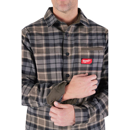 Milwaukee Tool Men's Gray GRIDIRON Flannel Shirt