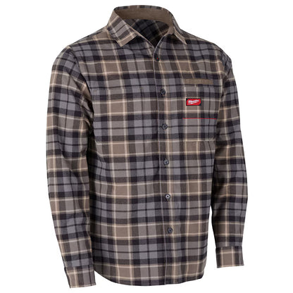 Milwaukee Tool Men's Gray GRIDIRON Flannel Shirt