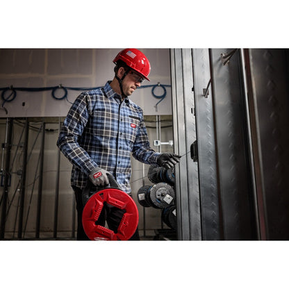 Milwaukee Tool Men's Blue GRIDIRON Flannel Shirt