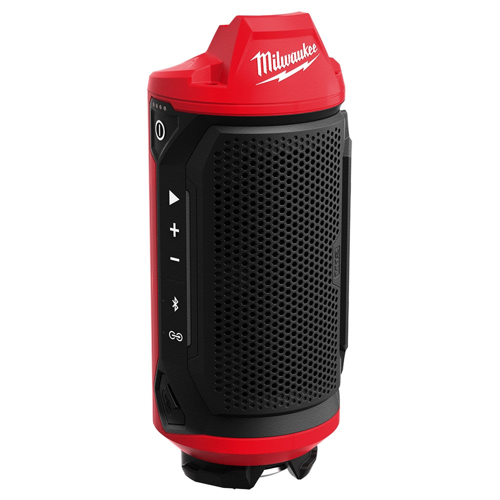 Milwaukee 2955-20 Tool 12-Volt M12 Bluetooth Jobsite Cordless Speaker with PACKOUT Compatibility
