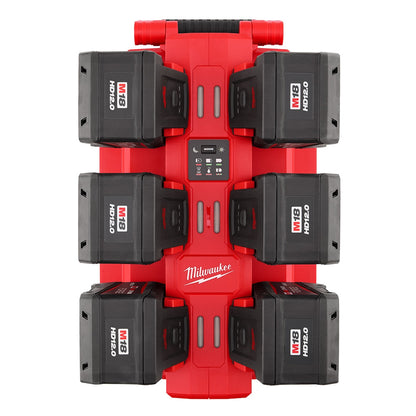 Milwaukee 48-59-1817 Tool 18-Volt M18 Lithium-Ion Battery Six Bay Daisy Chain Rapid Charger